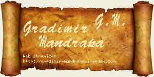 Gradimir Mandrapa vizit kartica